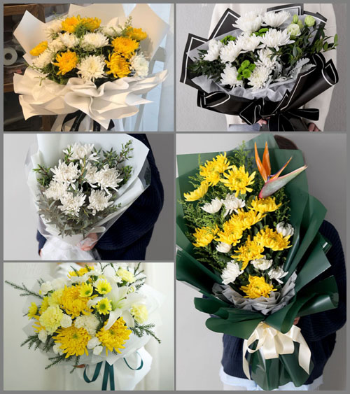 河北沧州河间市束城镇白事花束代送